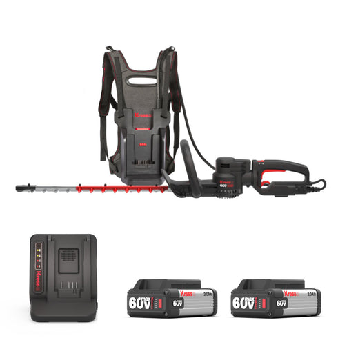 Kress KG259E 60V 58cm Cordless Brushless Backpack Hedge Trimmer